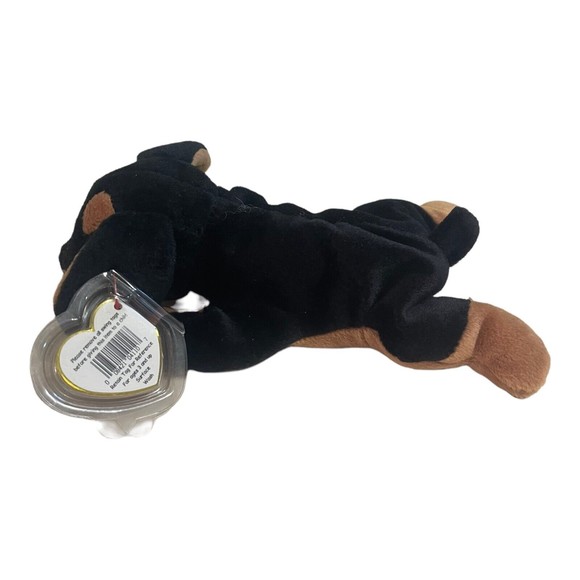 Ty Beanie Babies Doby Black Brown Dog 1996 *RARE, FACTORY ERRORS* Retired, Baby - Picture 2 of 9